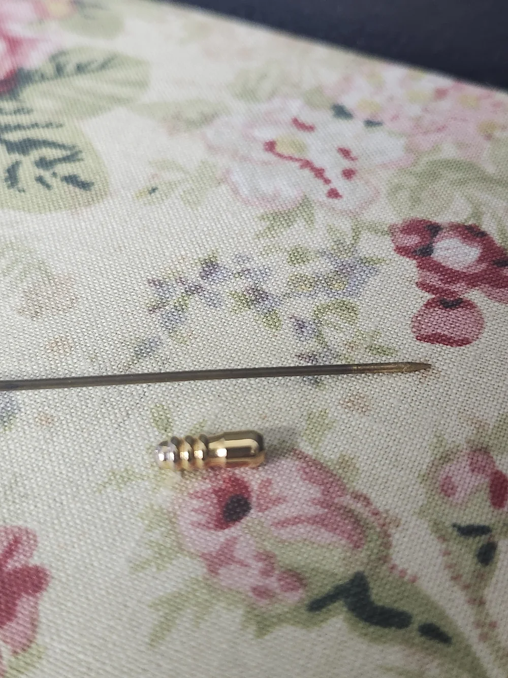 Gold and Black Decorative Hat Pin - Women Accessories 4.5